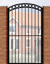 Side Gate with Curve Top & Circle Header