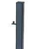 Black Gate Post with fittings